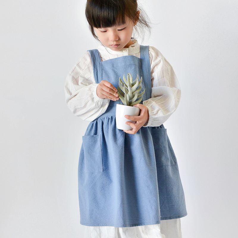 Kids Cotton Apron Dress Parent - Kids Outdoor Kitchen Accessories recension och pris