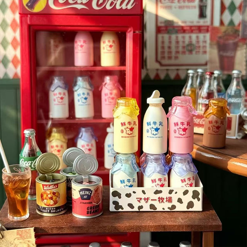Mini Cola Milk Bottle Set 6 Co - Kids Outdoor Kitchen Accessories recension och pris