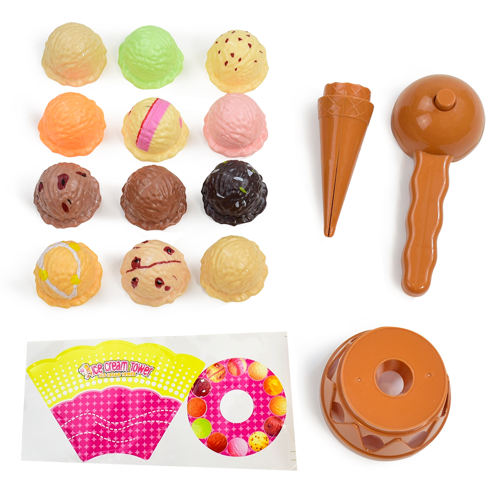 Children's Ice Cream Stacking  - Kids Outdoor Kitchen Accessories recension och pris