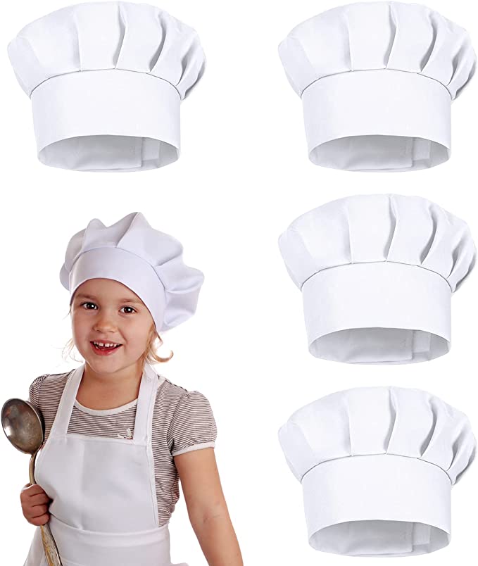 4PCS White Party Cap Hat Costu - Kids Outdoor Kitchen Accessories recension och pris