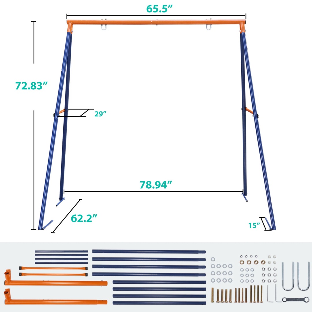 Swing Stand Frame Heavy Duty A - Kids Outdoor Furniture Set recension och pris